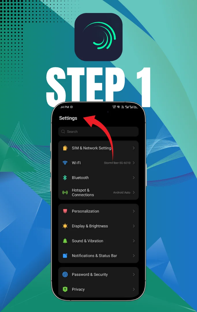Alight Motion Mod APK v5.0.281 Pro Unlocked, No Watermark 2026 20 go to settings of your cellphone