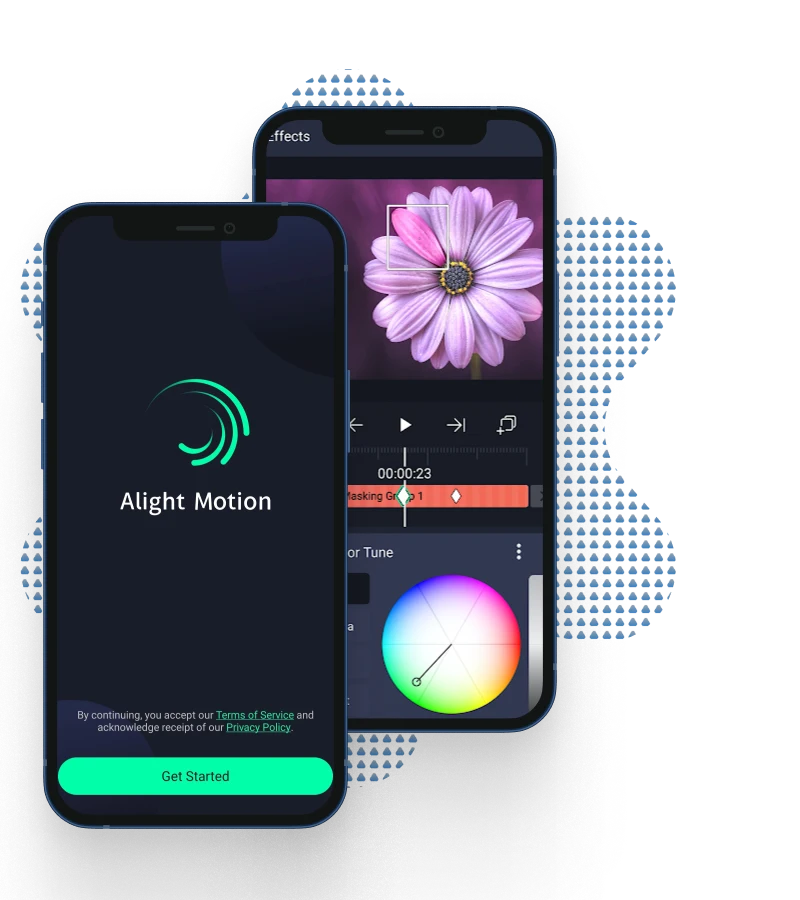 alight motion APK main interface for iOS