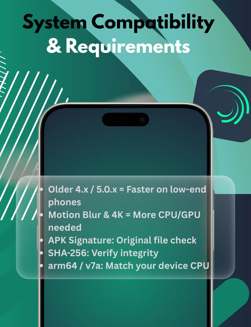 System Compatibility Requirements by Version infographic